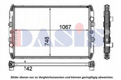AKS DASIS 260024n -  Радиатор, охлаждение двигателя